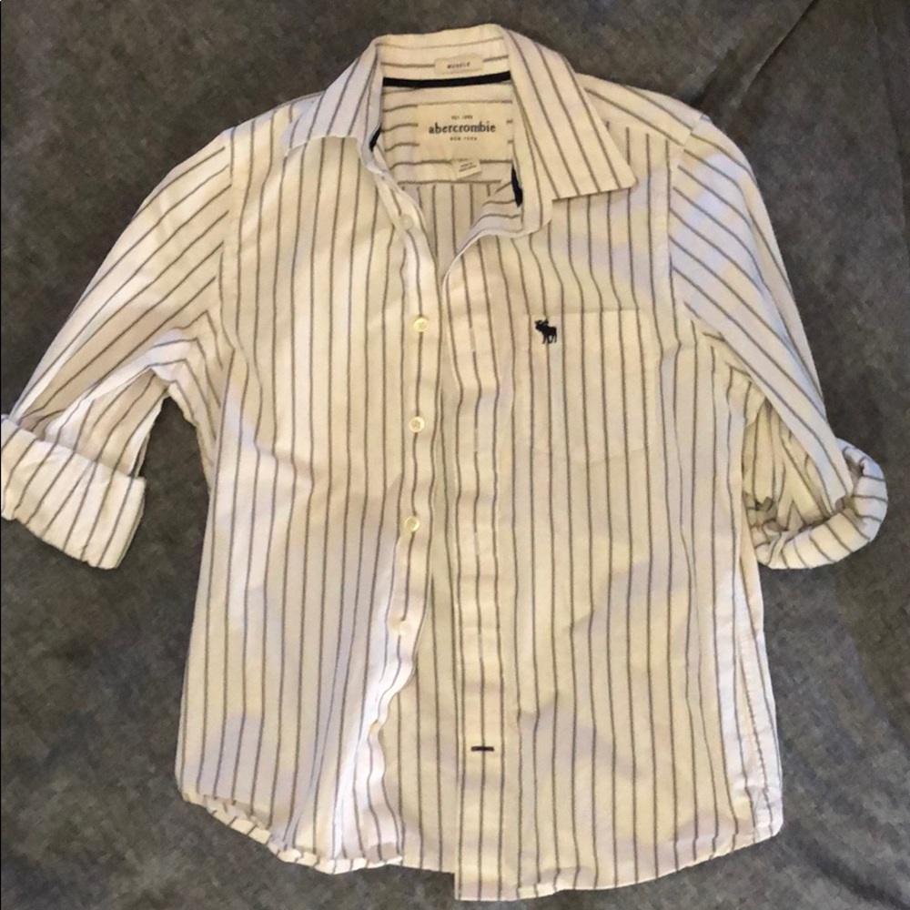 Abercrombie kids XL button down